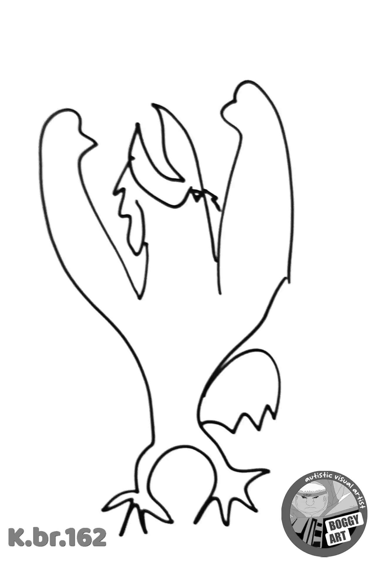 Untitled artwork, catalogue no. 162, by Bogdan Jovanović