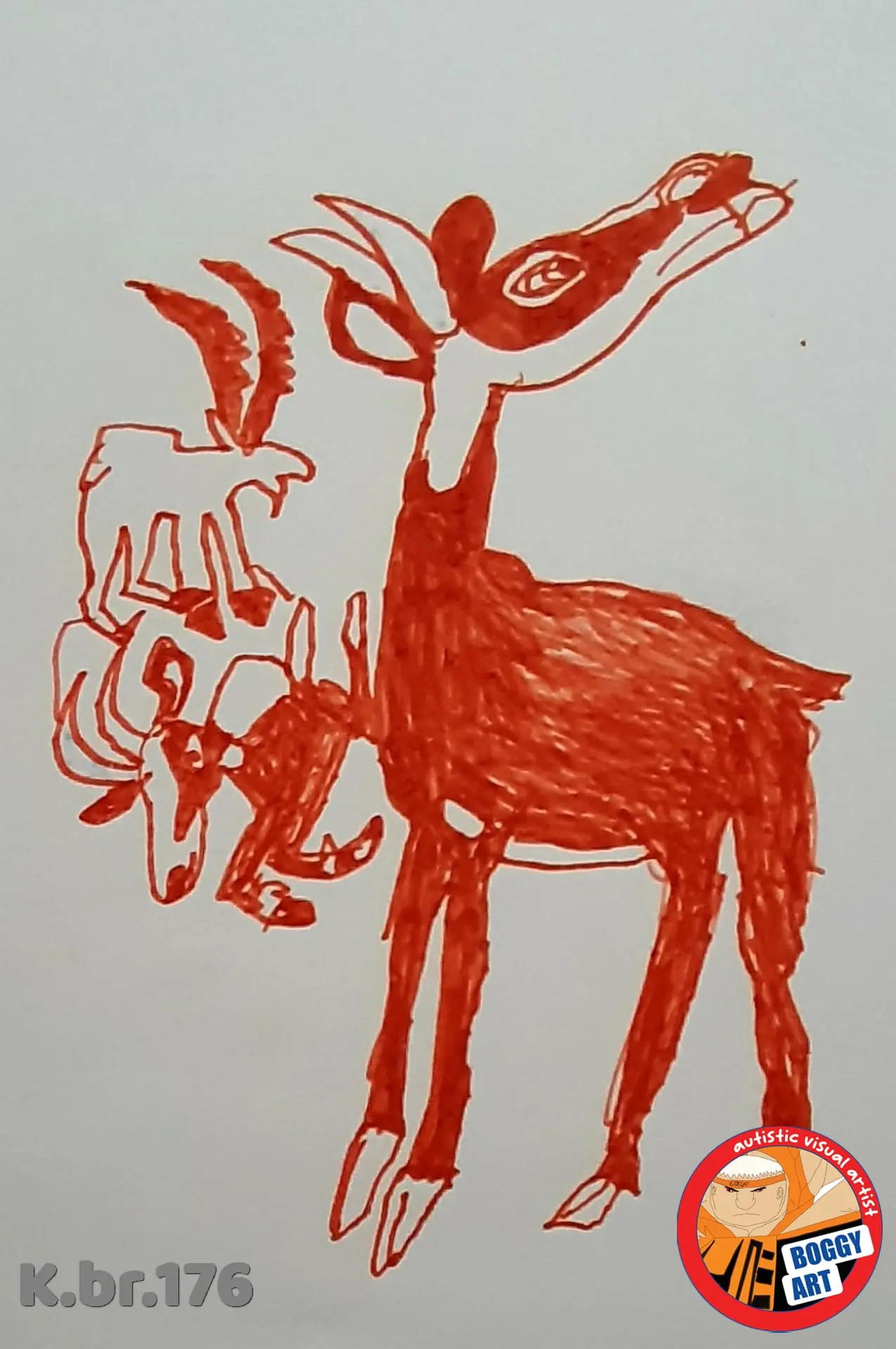 Untitled artwork, catalogue no. 176, by Bogdan Jovanović