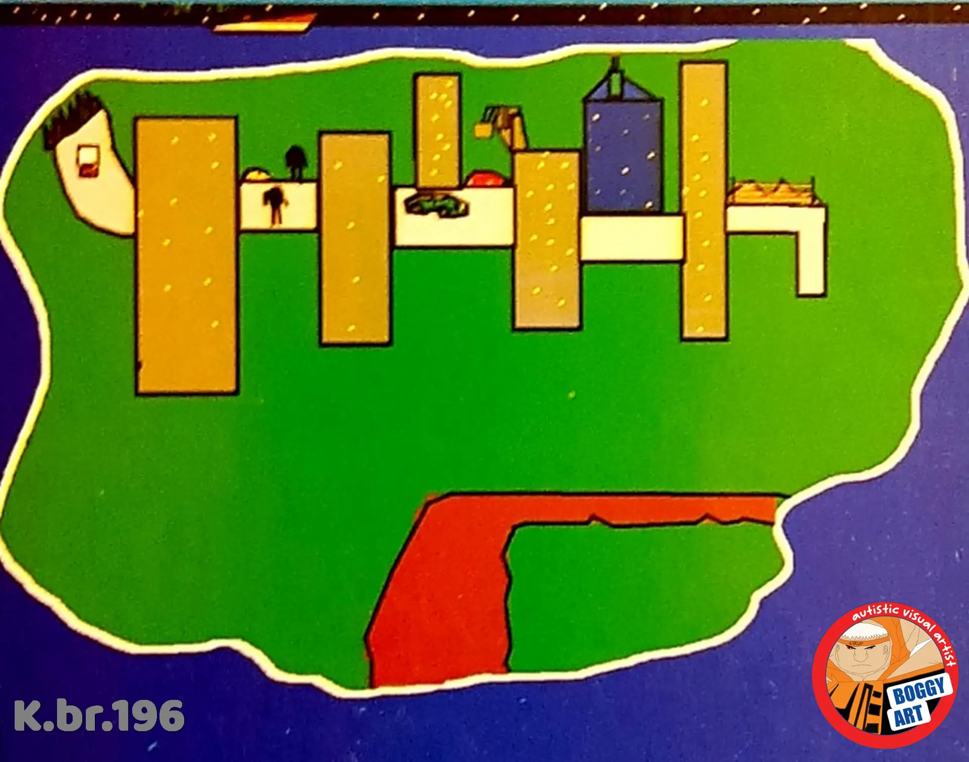 Untitled artwork, catalogue no. 196, by Bogdan Jovanović