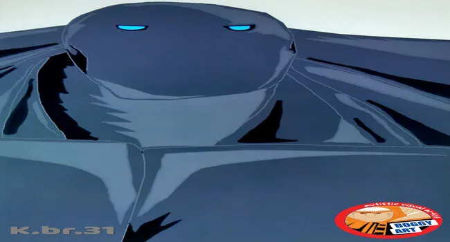 Artwork titled Jetman by Bogdan Jovanovic - a flying character