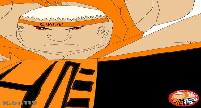 Artwork titled Karate Fighter by Bogdan Jovanovic - a martial arts figure